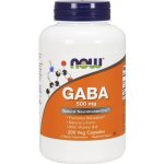Now Foods Gaba Kyselina Gama Aminomáselná 500 mg 200 veg kapslí – Hledejceny.cz