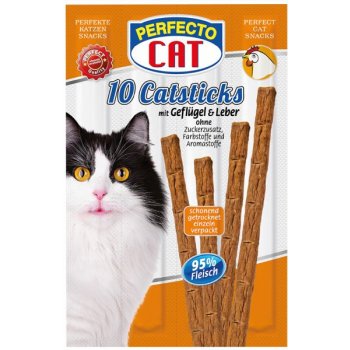 Perfecto Cat Masové tyčky játra & drůbeží 10 x 50 g