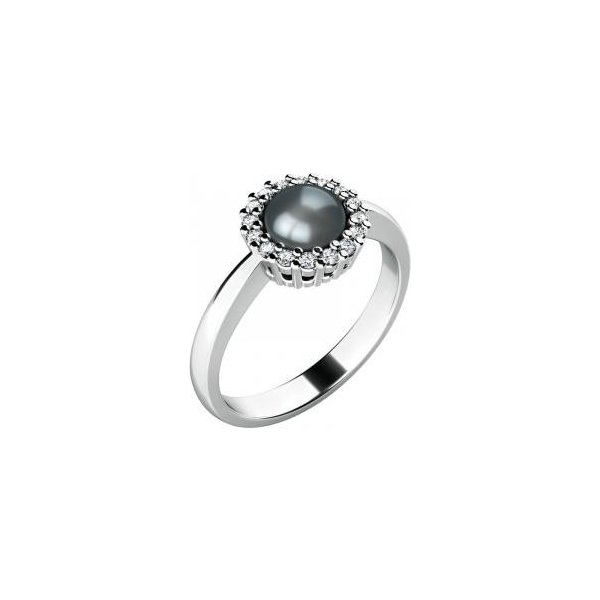 Goldex Prsten s černou perlou a diamanty 10928 B FW Black od 26 995 Kč -  Heureka.cz