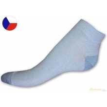 Nepon Nízké ponožky LYCRA proužek světle modrý