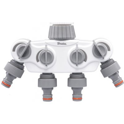 BRADAS Čtyřcestný rozdělovač s připojovacím šroubením – Zbozi.Blesk.cz