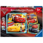 Ravensburger Disney Auta 3: Na závodech 3 x 49 dílků – Sleviste.cz