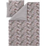 Livarno povlečení z mikrovláknitého saténu květiny/růžová 140x200 70x90 – Zboží Dáma