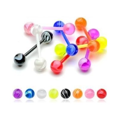 Šperky4U piercing do jazyka PJ01149-R – Zboží Dáma