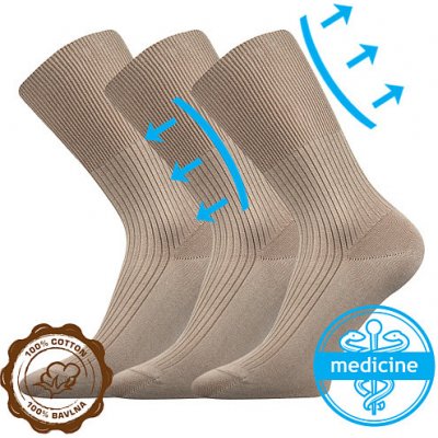 VOXX ponožky Zdravan béžová – Zboží Mobilmania