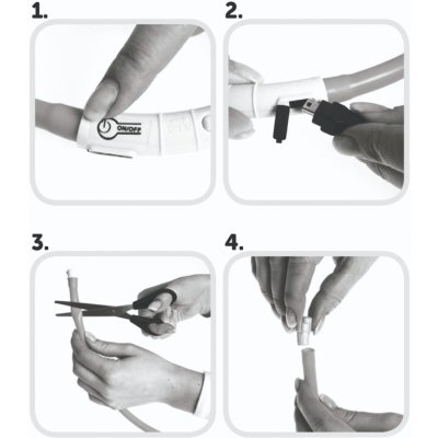 Flamingo Obojek plast svítící – Zboží Dáma