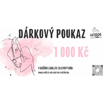 HORSEandME.eu Valentýnský dárkový poukaz 1 000 Kč Varianta: E-MAILEM – Zbozi.Blesk.cz