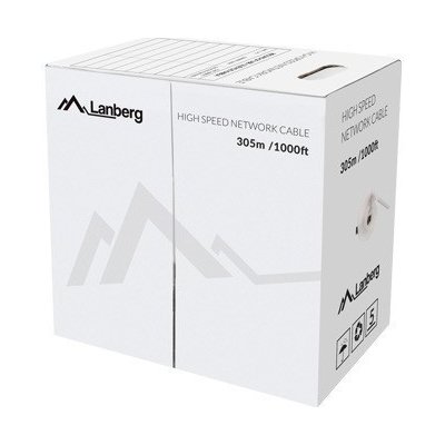 Lanberg LCU5-12CU-0305-S UTP, cat.5e, 305m – Zbozi.Blesk.cz