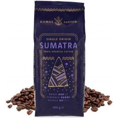 Domus Barista Single Orgin Sumatra zrnková 450 g – Hledejceny.cz