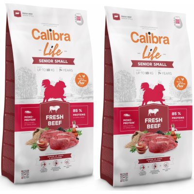 Calibra Dog Life Senior Small Fresh Beef 2 x 6 kg – Zboží Mobilmania