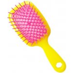 Jorgen rozčesávací kartáč na vlhké a suché vlasy žluto růžový 69986 – Zboží Dáma