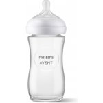 Philips Avent láhev Natural Response skleněná transparentní 240 ml – Hledejceny.cz