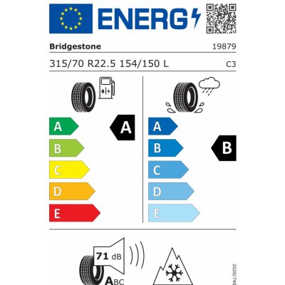 Bridgestone ECOPIA DRIVE 315/70 R22,5 154/150L – Zboží Mobilmania