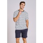 Taro 3180 Ronnie pánské pyžamo krátké pruhy šedé – Zbozi.Blesk.cz