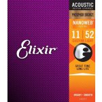 Elixir Acoustic Nanoweb Custom Light 11 - 52 Phosphor Bronze – Zbozi.Blesk.cz
