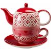 Čajník ChaCult Joseppa keramická čajová souprava 0,2 l/0,4 l tea for one motiv srdce