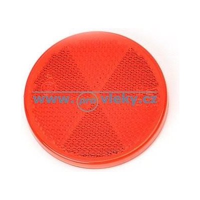 WAS Odrazka FI61 kulatá 61mm červená samolepící – Sleviste.cz