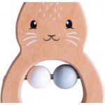 Bigjigs Baby Dřevěné chrastítko králíček – Zboží Mobilmania