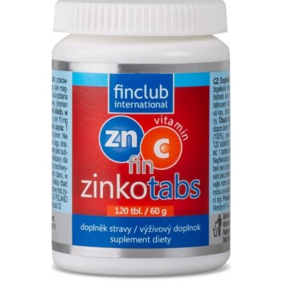 Finclub Zinkotabs zinek + vitamín C 120 tablet – Hledejceny.cz