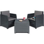 TOOMAX DIANA 2 SEATER zahradní plastový set - grafit – Hledejceny.cz