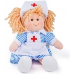 Bigjigs Toys látková zdravotní sestřička Nancy 25 cm – Hledejceny.cz