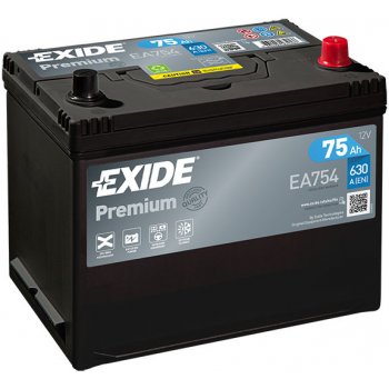 Exide Premium 12V 75Ah 630A EA754