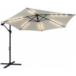 Avenberg Velký polohovatelný slunečník Sunny LED 300, béžová – Sleviste.cz