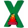 Dřevěná hračka Fauna Puzzle písmena X Xylofon