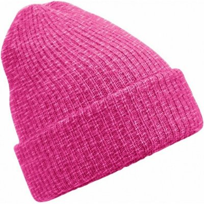 Beechfield z luxusní příze měkké na dotek a s manžetou pro dekoraci růžová výrazná – Hledejceny.cz