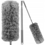 Springos Teleskopická prachovka šedá nerezová ocel – Zboží Dáma