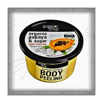 Organic Shop tělový peeling Papája 250 ml