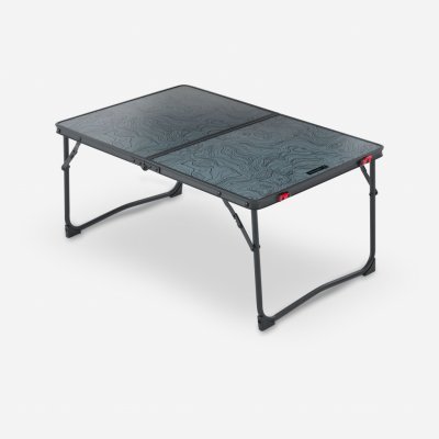QUECHUA Kempingový nízký skládací stolek MH 100 modrá / šedá – Zboží Mobilmania