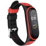 Xiaomi Jemný silikon - Mi Band 7 náhradní náramek s kovovým zapínáním Barva: Černo červená MBSCZ-JS7CC – Zbozi.Blesk.cz