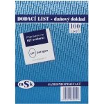 MSK 22 Dodací list-daňový doklad A5 – Zboží Dáma