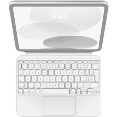 Apple Magic Keyboard Folio pro iPad 10. gen. 2022 Pouzdro s klávesnicí pro Apple iPad 10. gen. 2022 česká lokalizace mqdp3cz/a bílé