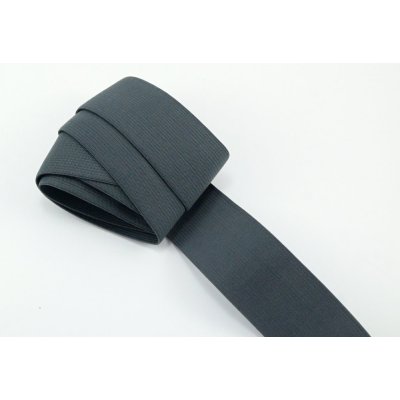 Barevná pruženka - tmavě šedá - šířka 2,5 cm – Zboží Mobilmania