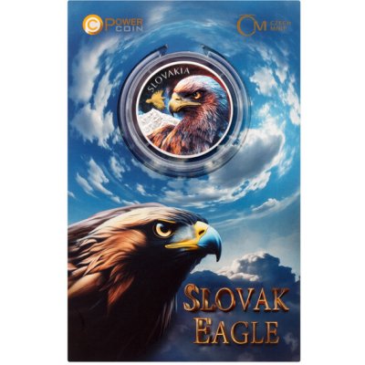 Česká mincovna Stříbrná 1oz mince Orel 2025 kolor proof 1 oz – Zboží Dáma