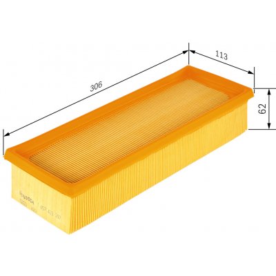 Vzduchový filtr BOSCH 1 457 433 297 (1457433297) – Hledejceny.cz