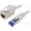 síťový kabel Logilink CC5092S Prodlužka RJ45, S/FTP, 6a, lanko, Cu, LSZH, 10m, šedý