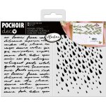 Aladine Plastová šablona Písmo a déšť 13x18cm – Zboží Dáma