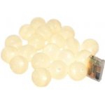 Vánoční a párty osvětlení 20x koule LED teplá bílá délka 3m – Sleviste.cz