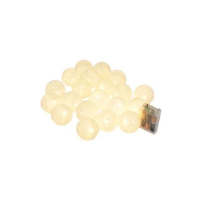 Vánoční a párty osvětlení 20x koule LED teplá bílá délka 3m – Sleviste.cz