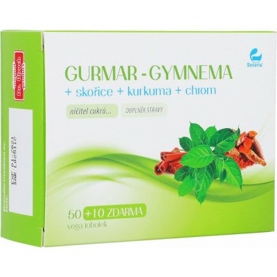 PHX Setaria Gurmar-gymnema + skořice + kurkuma 60 vega tobolek – Hledejceny.cz