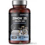 Be A Pro! Zinek 25 + Selen 100 Bioactive Minerals 60 kapslí – Hledejceny.cz