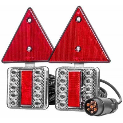 Amio Přídavná zadní LED světla s magnetem a odrazkami pro přívěsy, 7PIN | 7.5 m | – Hledejceny.cz