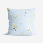 Goldea bavlna heřmánek na světle modrém 30 x 50 cm – Zboží Mobilmania