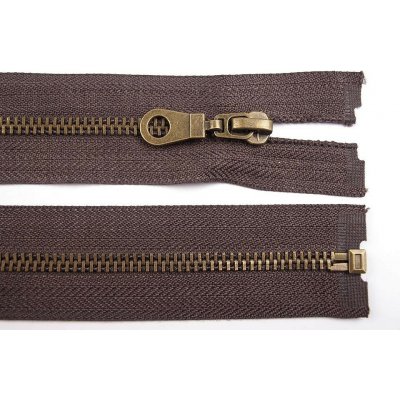 Staromosazný zip No 5 délka 60 cm bundový Varianta: 304 hnědá čokoládová, Balení: 1 ks – Hledejceny.cz