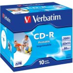 Verbatim CD-R 700MB 52x, Super AZO, jewel, 10ks (43325) – Sleviste.cz