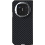 Abeel Case plastový kryt s umělou kůží na Huawei Mate X6 - černý – Sleviste.cz