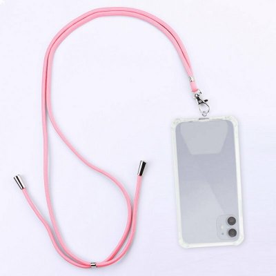 Šňůrka na telefon plast růžová – Zboží Mobilmania